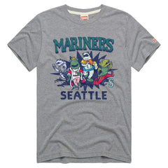 Seattle Mariners Homage Tri-Blend Hyperlocal T-Shirt - Gray