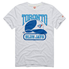 Toronto Blue Jays Homage Tri-Blend Hyperlocal T-Shirt - Ash