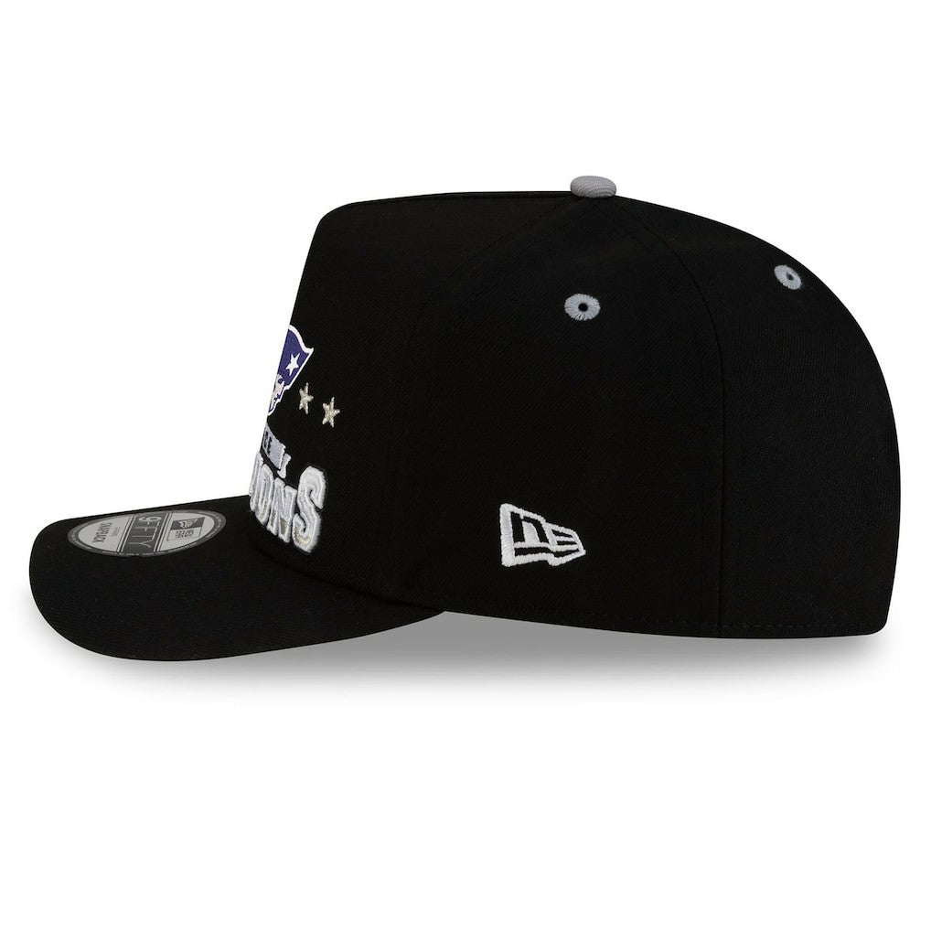 NFL New England Patriots 2025 AFC Champions Locker Room Trophy Collection A-Frame 9FIFTY Snapback Hat