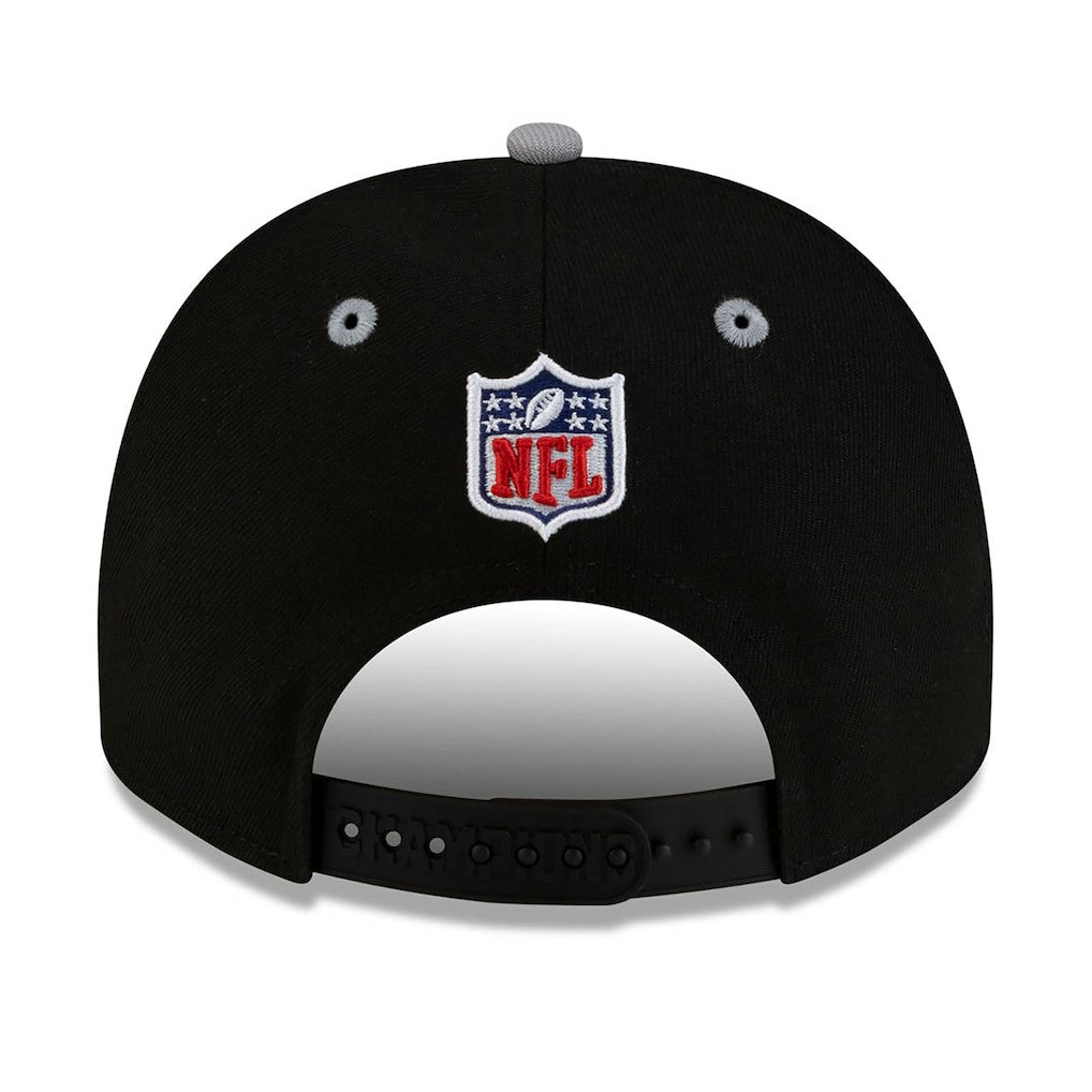 NFL New England Patriots 2025 AFC Champions Locker Room Trophy Collection A-Frame 9FIFTY Snapback Hat