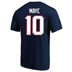 NFL New England Patriots Drake Maye  Super Bowl LX Patch Big & Tall Name & Number T-Shirt