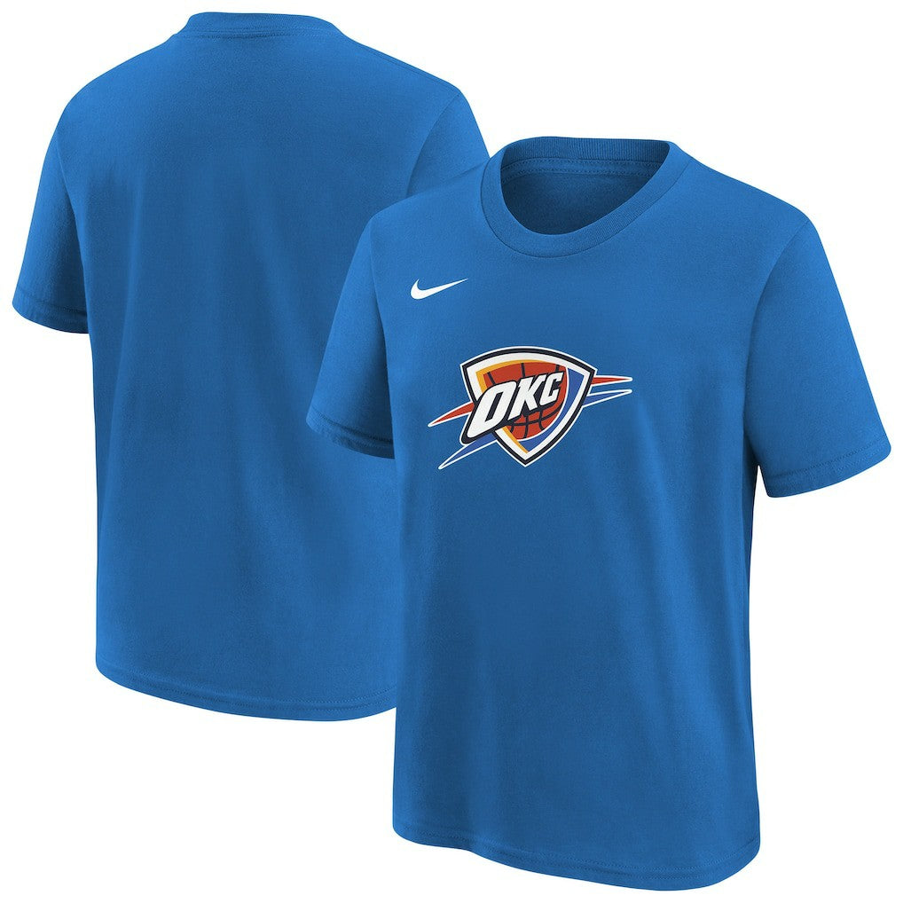 Oklahoma City Thunder Youth Team Essential Logo T-Shirt - Blue | Nike shop