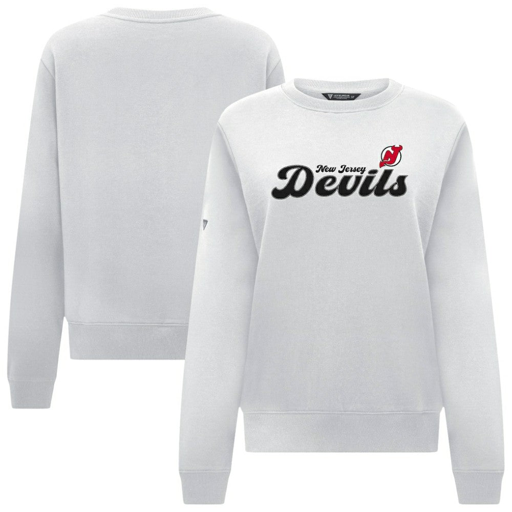 New Jersey Devils Levelwear Women's Yvette Big Script Tri-Blend Sweatshirt