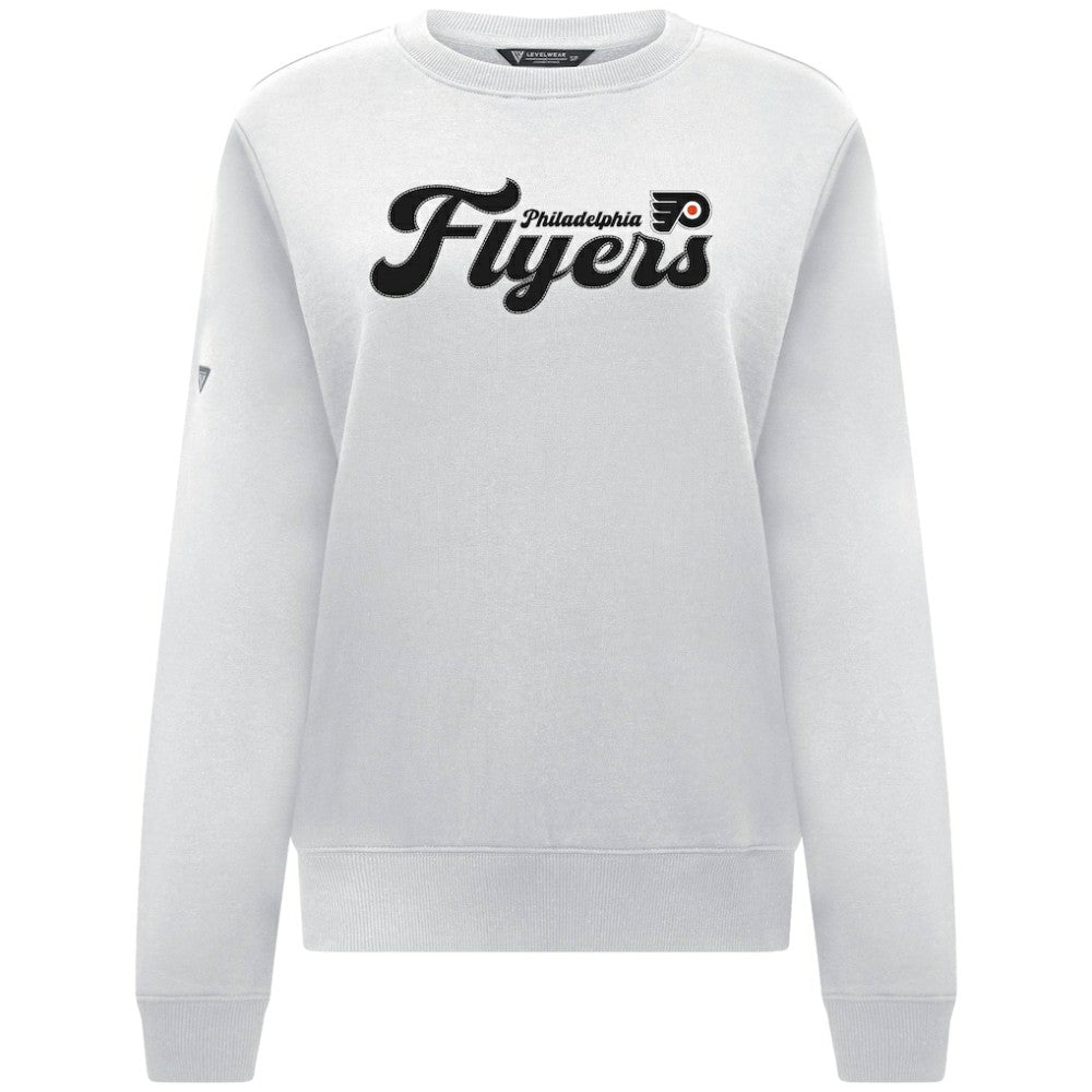Philadelphia Flyers Levelwear Women's Yvette Big Script Tri-Blend Sweatshirt