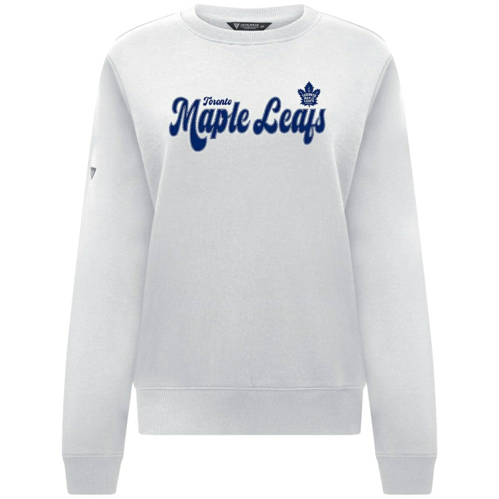 Toronto Maple Leafs Levelwear Women's Yvette Big Script Tri-Blend Sweatshirt