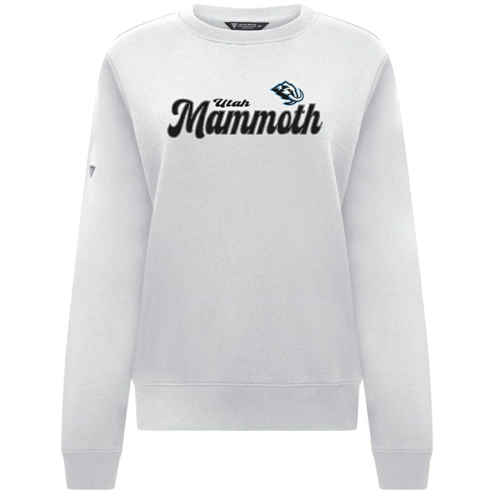 Utah Mammoth Levelwear Women's Yvette Big Script Tri-Blend Sweatshirt