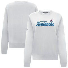 Colorado Avalanche Levelwear Women's Yvette Big Script Tri-Blend Sweatshirt