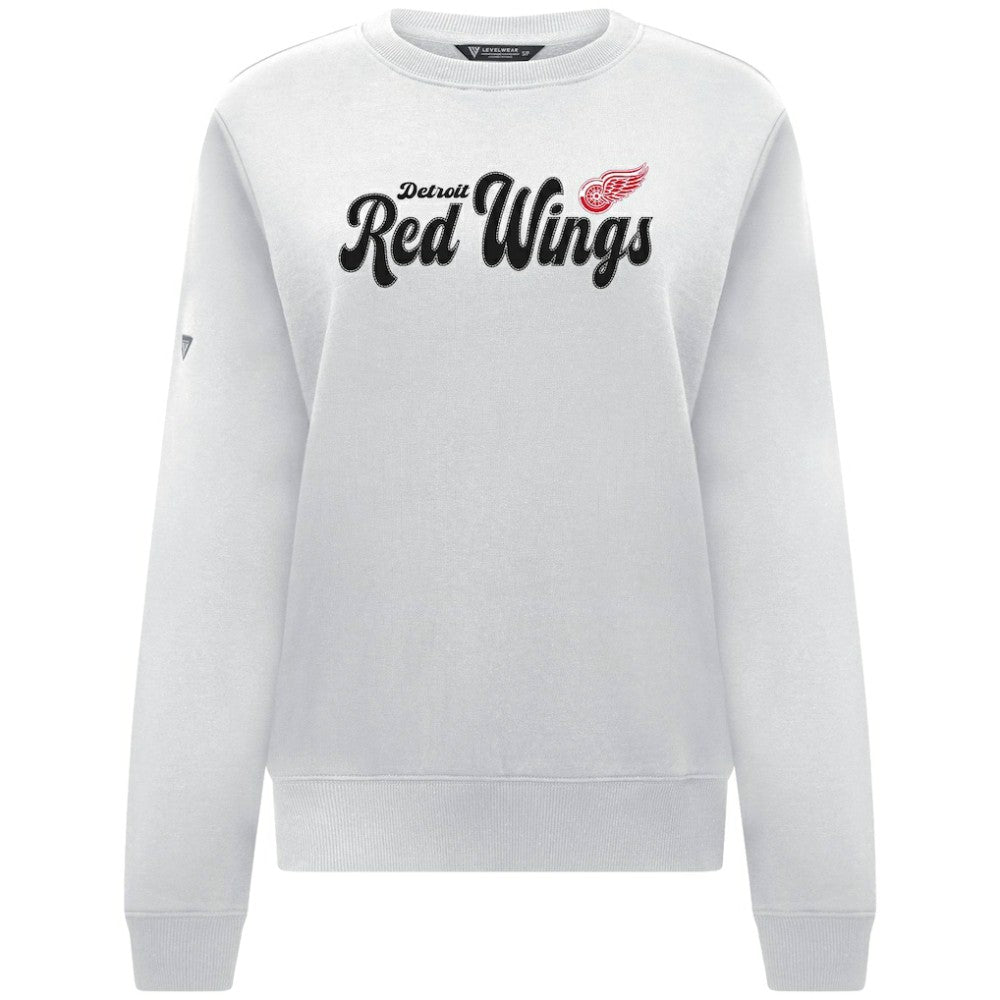 Detroit Red Wings Levelwear Women's Yvette Big Script Tri-Blend Sweatshirt