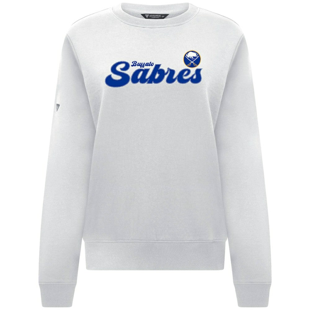 Buffalo Sabres Levelwear Women's Yvette Big Script Tri-Blend Sweatshirt