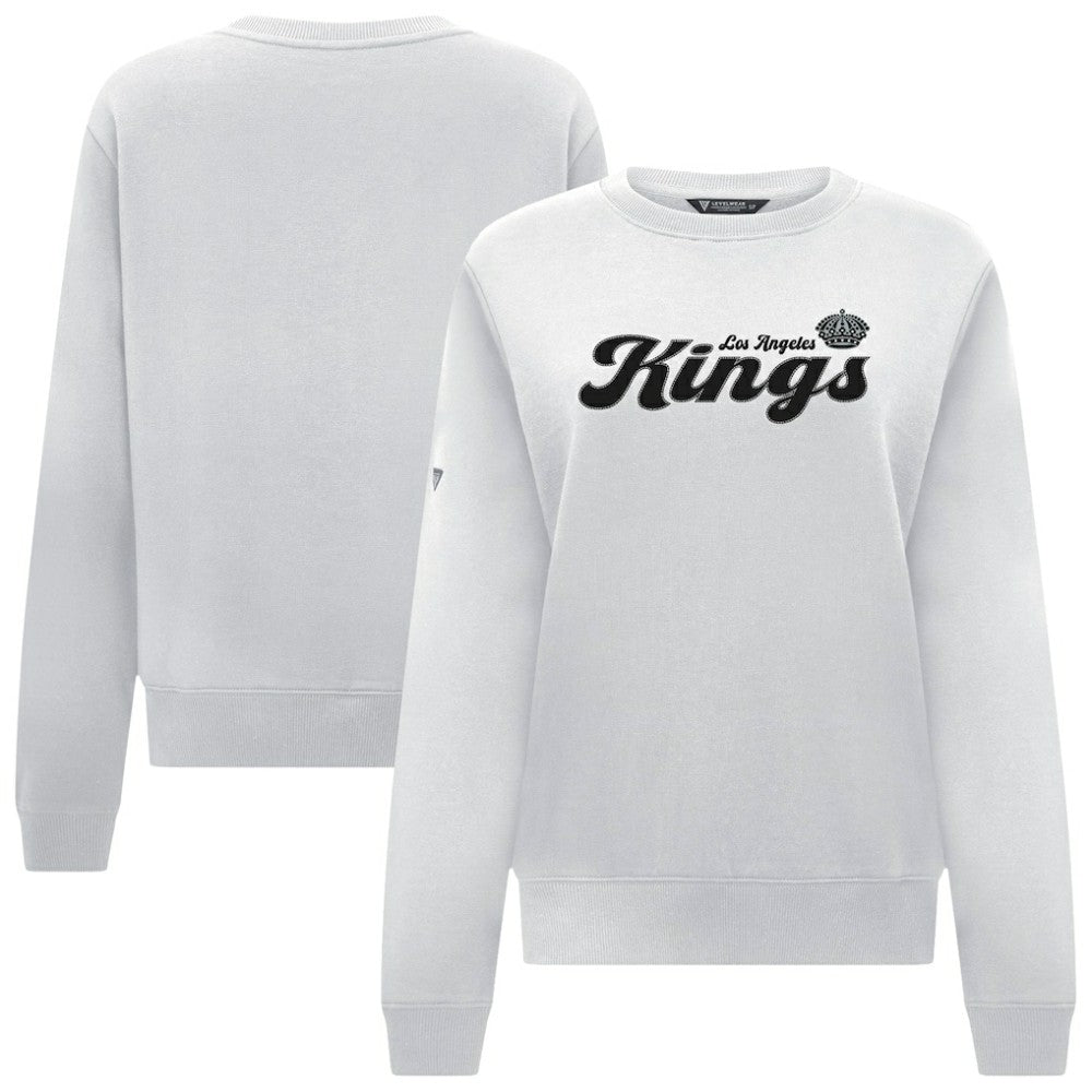 Los Angeles Kings Levelwear Women's Yvette Big Script Tri-Blend Sweatshirt