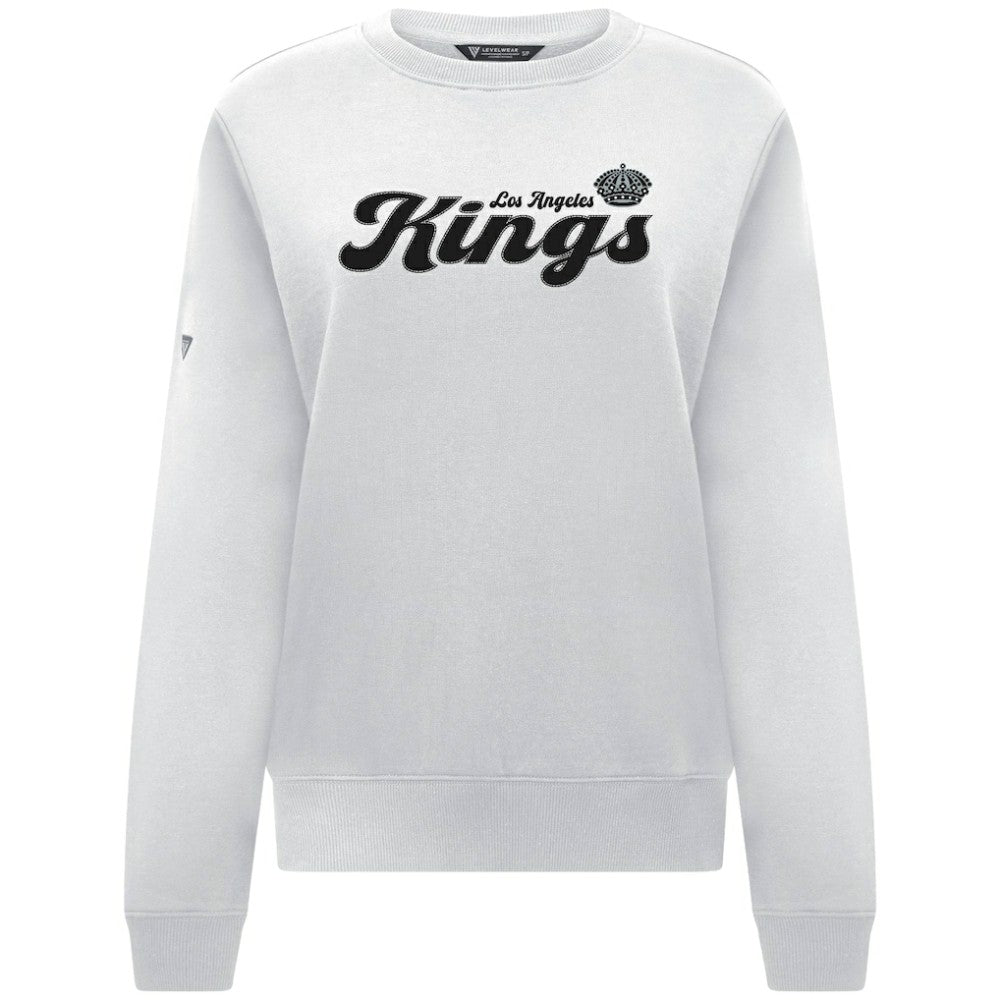 Los Angeles Kings Levelwear Women's Yvette Big Script Tri-Blend Sweatshirt