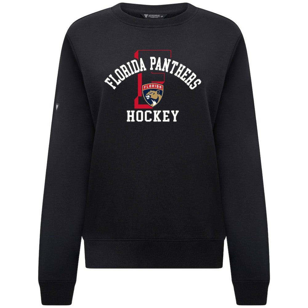 Florida Panthers Levelwear Women's Yvette Limelight Big Letter Sweatshirt