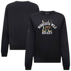 Minnesota Wild Levelwear Women's Yvette Limelight Big Letter Sweatshirt
