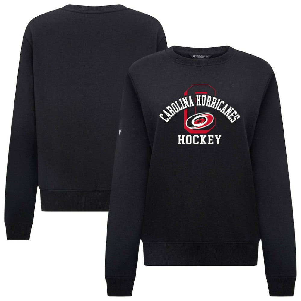 Carolina Hurricanes Levelwear Women's Yvette Limelight Big Letter Sweatshirt