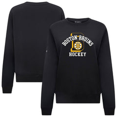 Boston Bruins Levelwear Women's Yvette Limelight Big Letter Sweatshirt