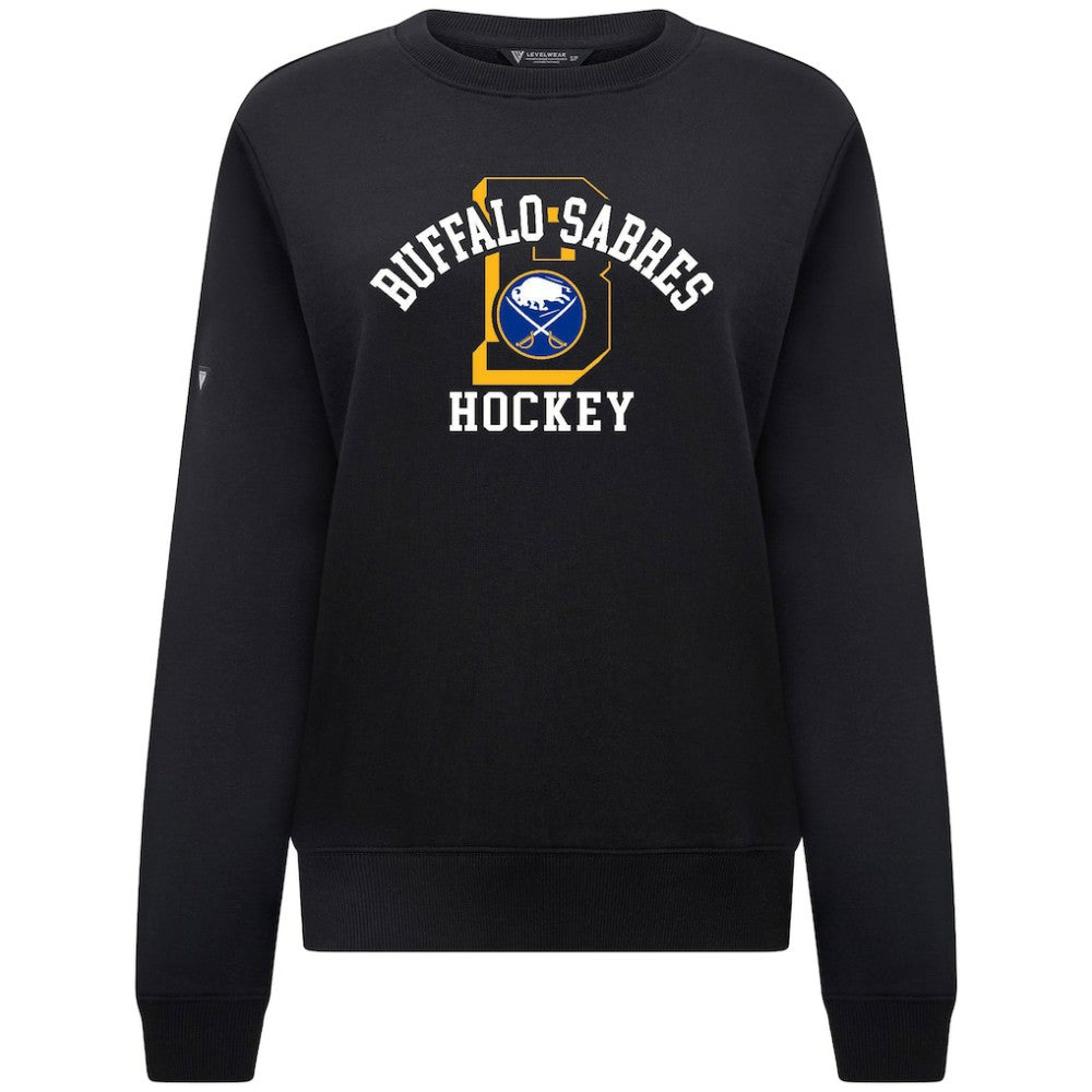 Buffalo Sabres Levelwear Women's Yvette Limelight Big Letter Sweatshirt