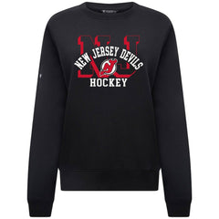 New Jersey Devils Levelwear Women's Yvette Limelight Big Letter Sweatshirt