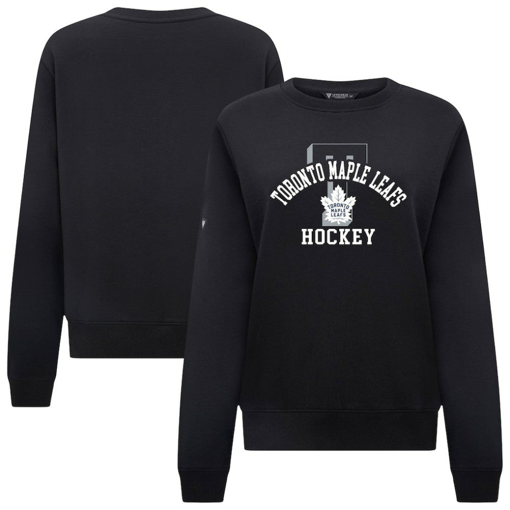 Toronto Maple Leafs Levelwear Women's Yvette Limelight Big Letter Sweatshirt