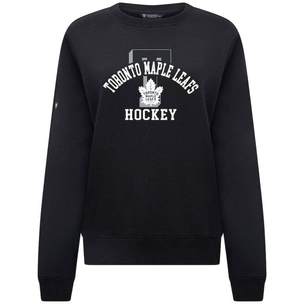 Toronto Maple Leafs Levelwear Women's Yvette Limelight Big Letter Sweatshirt