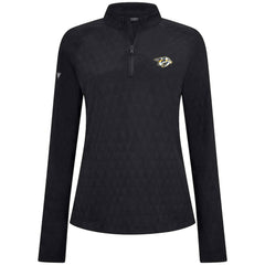 Nashville Predators Levelwear Women's Spike Raglan Quarter-Zip Top