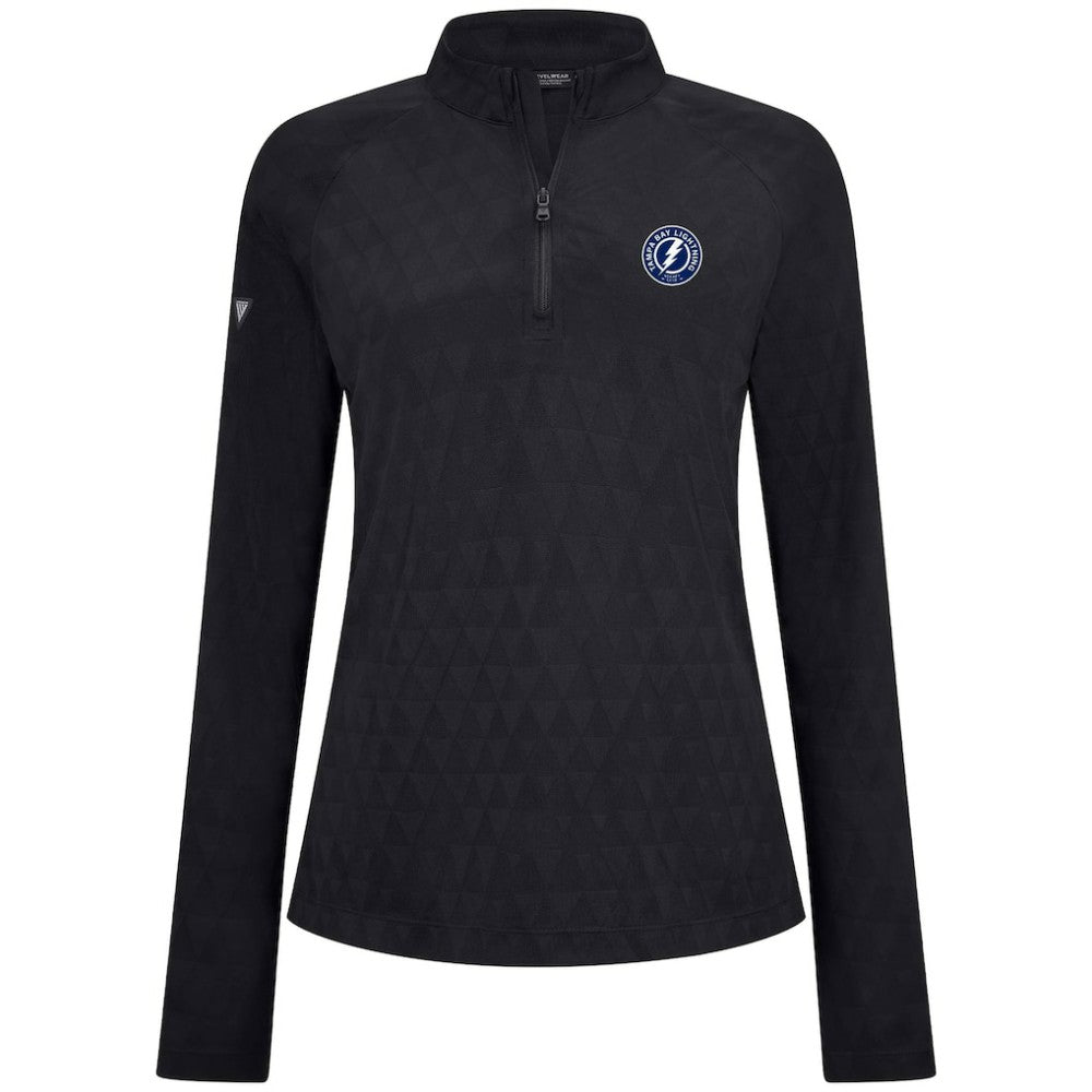 Tampa Bay Lightning Levelwear Women's Spike Raglan Quarter-Zip Top