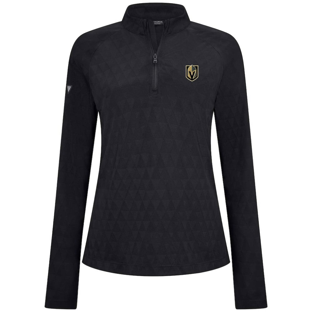 Vegas Golden Knights Levelwear Women's Spike Raglan Quarter-Zip Top