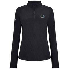 San Jose Sharks Levelwear Women's Spike Raglan Quarter-Zip Top