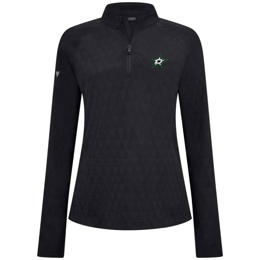 Dallas Stars Levelwear Women's Spike Raglan Quarter-Zip Top