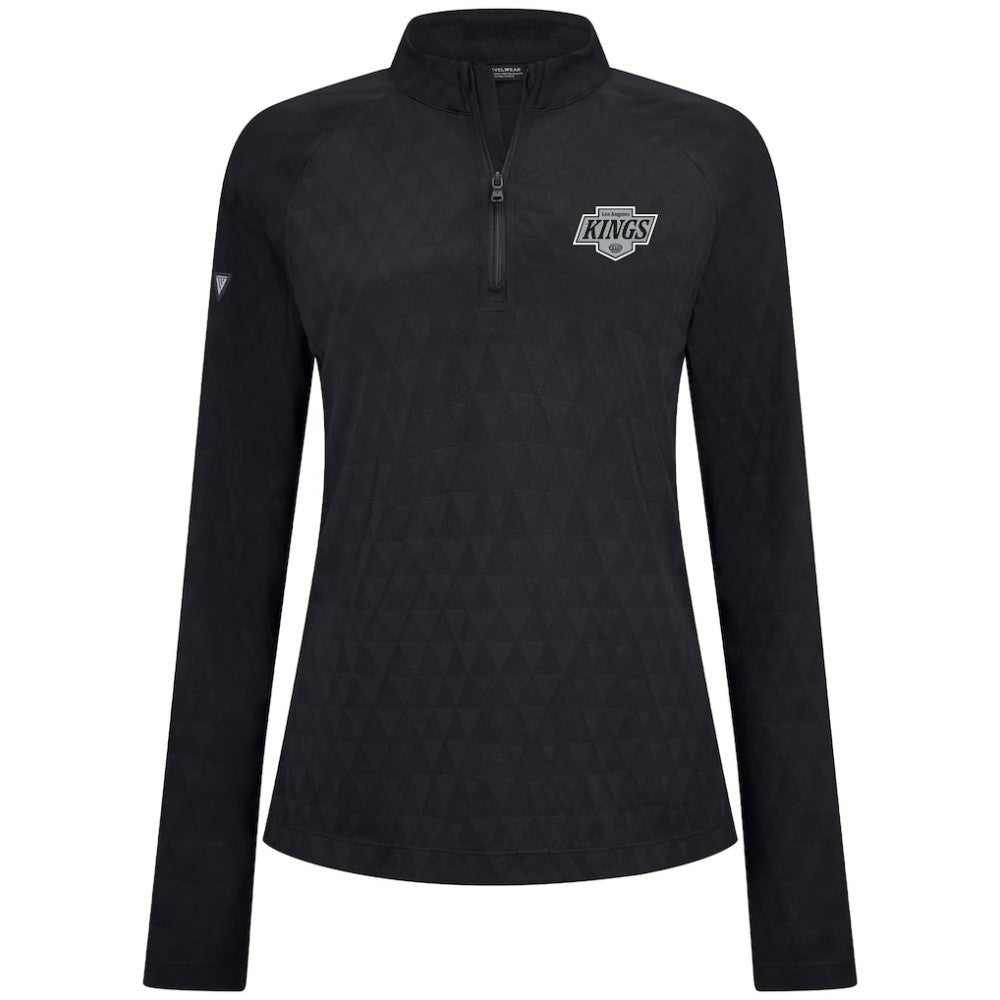 Los Angeles Kings Levelwear Women's Spike Raglan Quarter-Zip Top