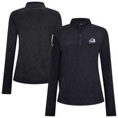 Colorado Avalanche Levelwear Women's Spike Raglan Quarter-Zip Top