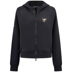 Pittsburgh Penguins Levelwear Women's Judd Raglan Full-Zip Hoodie
