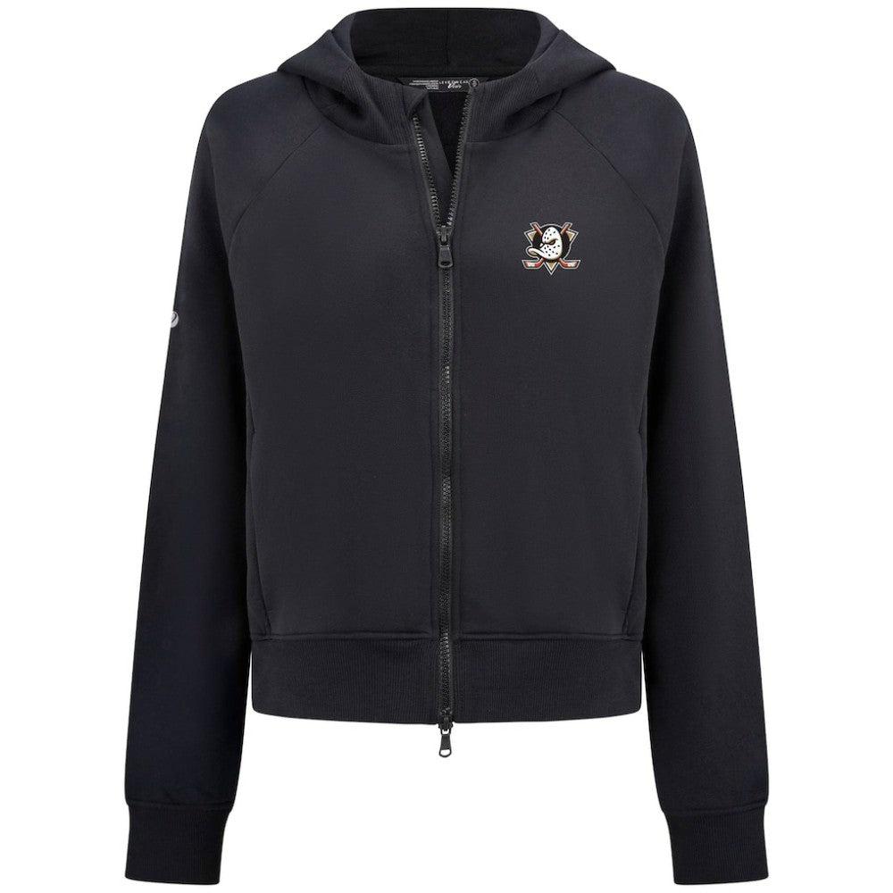 Anaheim Ducks Levelwear Women's Judd Raglan Full-Zip Hoodie