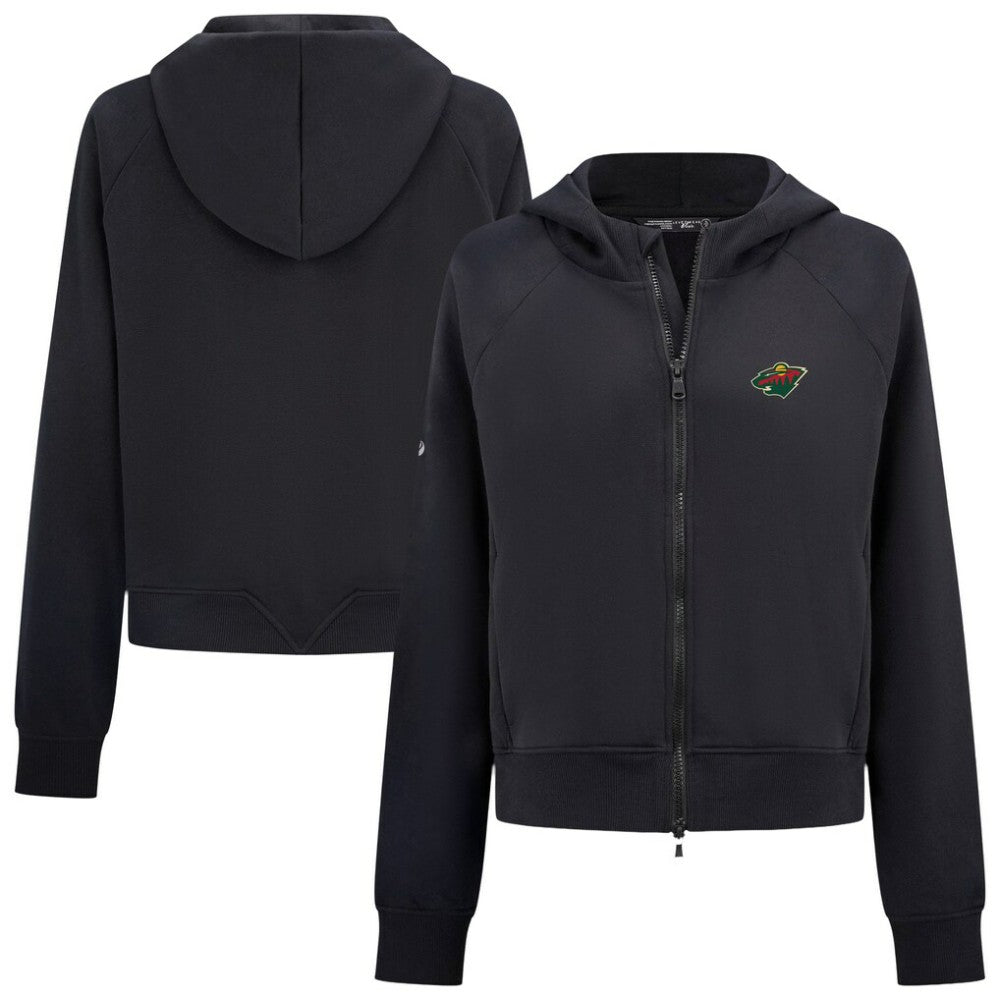 Minnesota Wild Levelwear Women's Judd Raglan Full-Zip Hoodie
