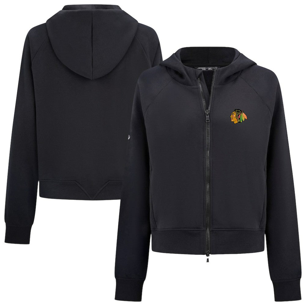 Chicago Blackhawks Levelwear Women's Judd Raglan Full-Zip Hoodie