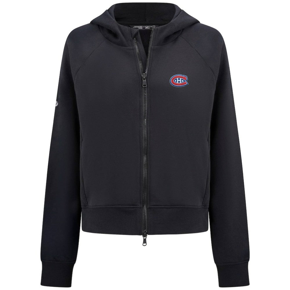 Montreal Canadiens Levelwear Women's Judd Raglan Full-Zip Hoodie
