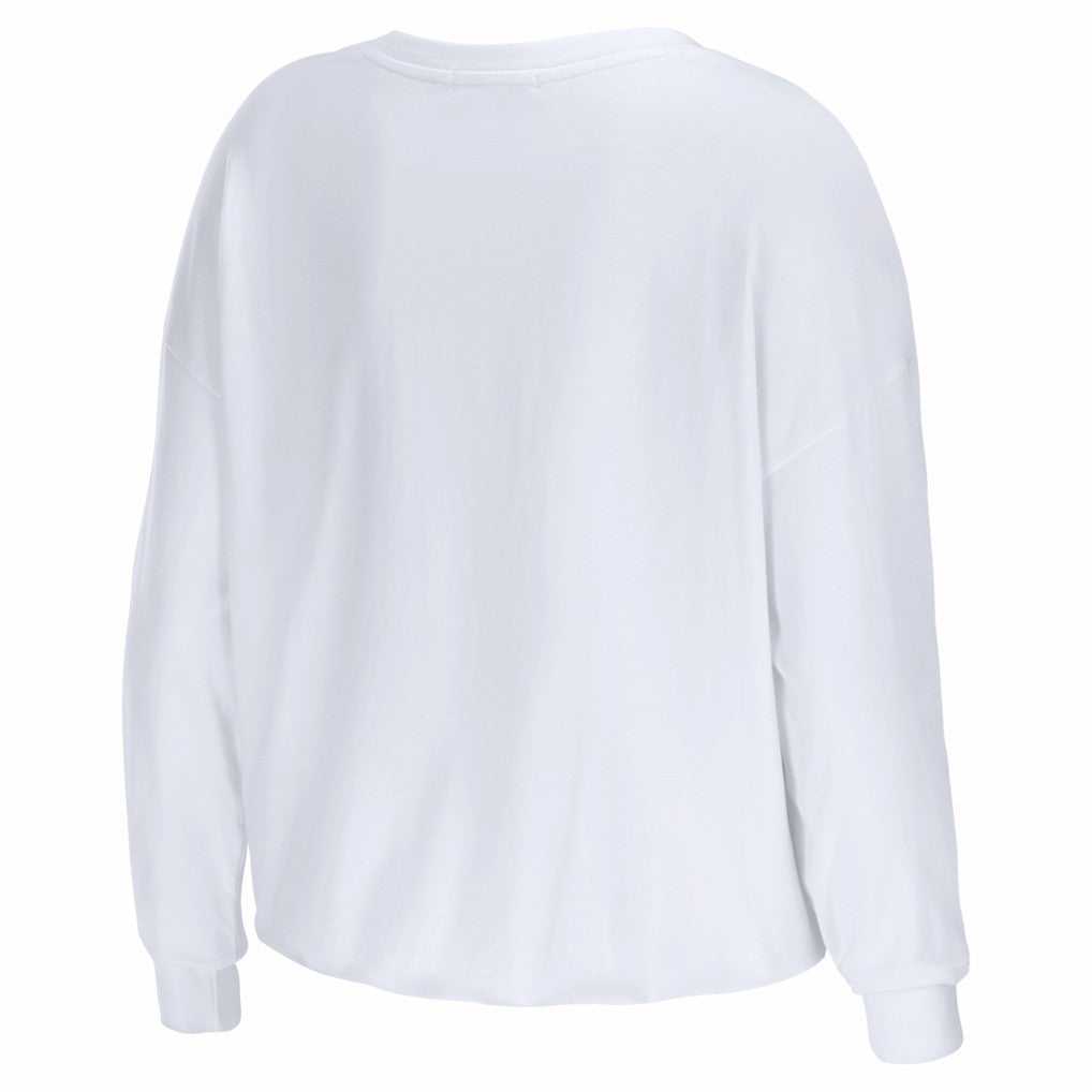 NFL New England Patriots WEAR by Erin Andrews Women's Super Bowl LX Cropped Long Sleeve T-Shirt