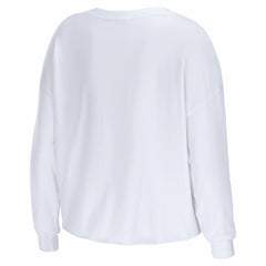 NFL New England Patriots WEAR by Erin Andrews Women's Super Bowl LX Cropped Long Sleeve T-Shirt
