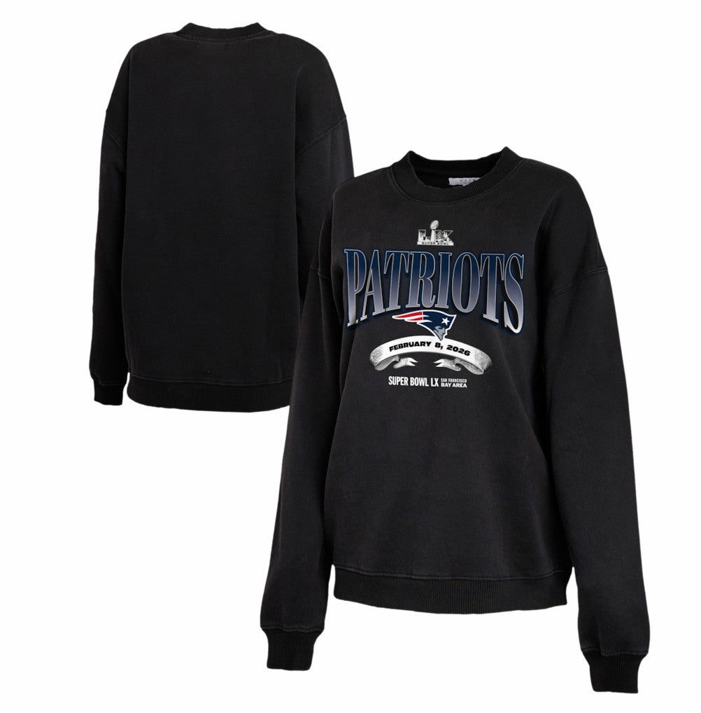 NFL New England Patriots WEAR by Erin Andrews Women's Super Bowl LX Fleece Sweatshirt