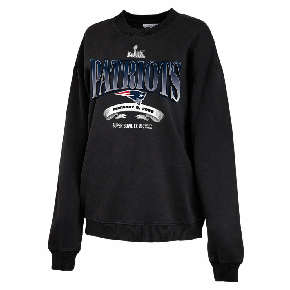 NFL New England Patriots WEAR by Erin Andrews Women's Super Bowl LX Fleece Sweatshirt