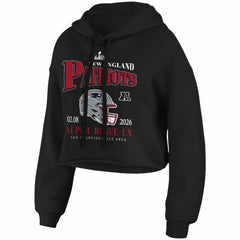 NFL New England Patriots WEAR by Erin Andrews Women's Super Bowl LX Cropped Hoodie