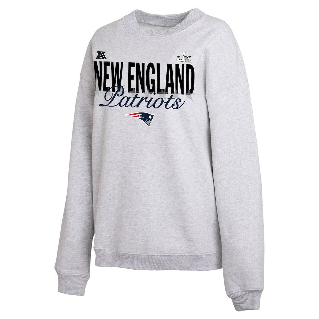 NFL New England Patriots WEAR by Erin Andrews Women's Super Bowl LX Fleece Sweatshirt