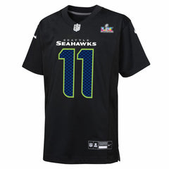 NFL Seattle Seahawks Jaxon Smith-Njigba  Youth Super Bowl LX Patch Carbon Fashion Game Jersey