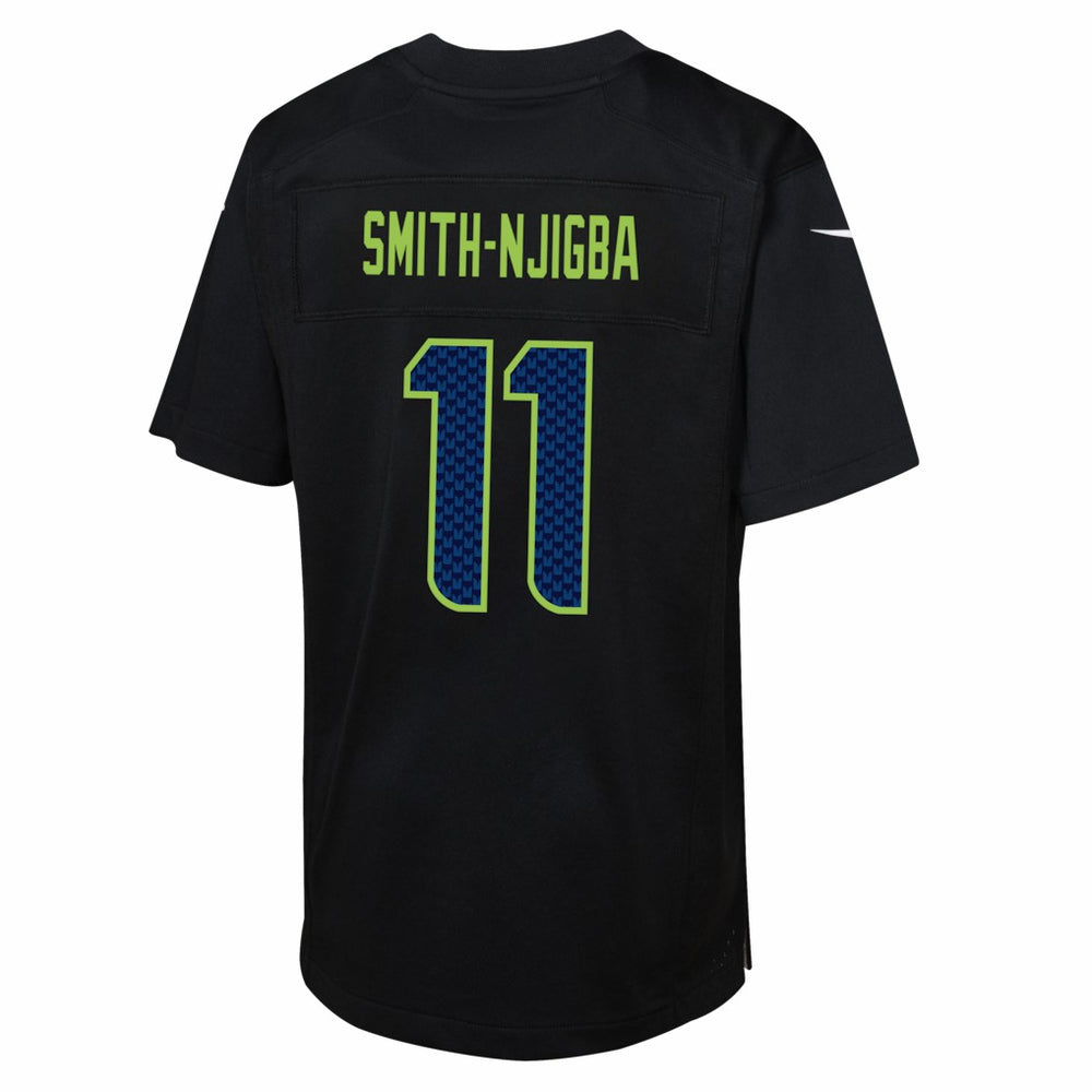 NFL Seattle Seahawks Jaxon Smith-Njigba  Youth Super Bowl LX Patch Carbon Fashion Game Jersey