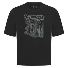 Seattle Mariners Levelwear Sunrise Luxe Signature Knit T-Shirt - Black