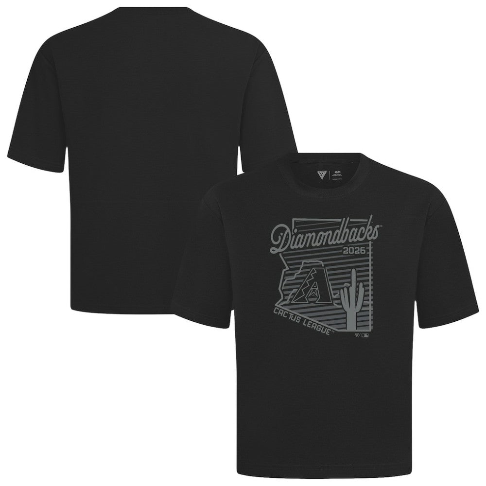 Arizona Diamondbacks Levelwear Sunrise Luxe Signature Knit T-Shirt - Black