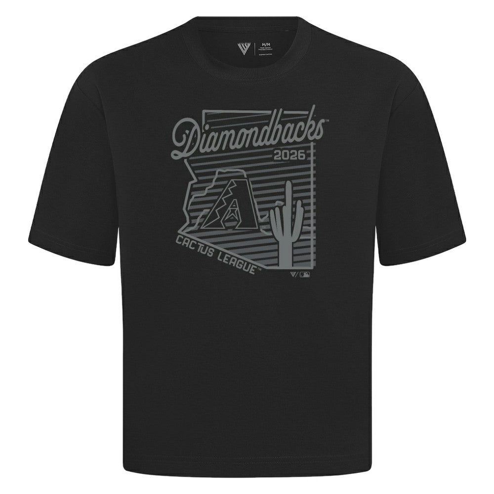 Arizona Diamondbacks Levelwear Sunrise Luxe Signature Knit T-Shirt - Black