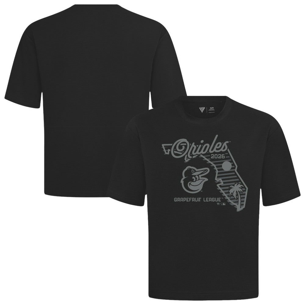 Baltimore Orioles Levelwear Sunrise Luxe Signature Knit T-Shirt - Black