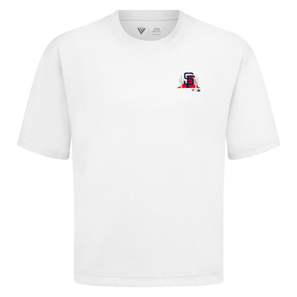 San Francisco Giants Levelwear Panoramic Luxe Signature Knit T-Shirt - White