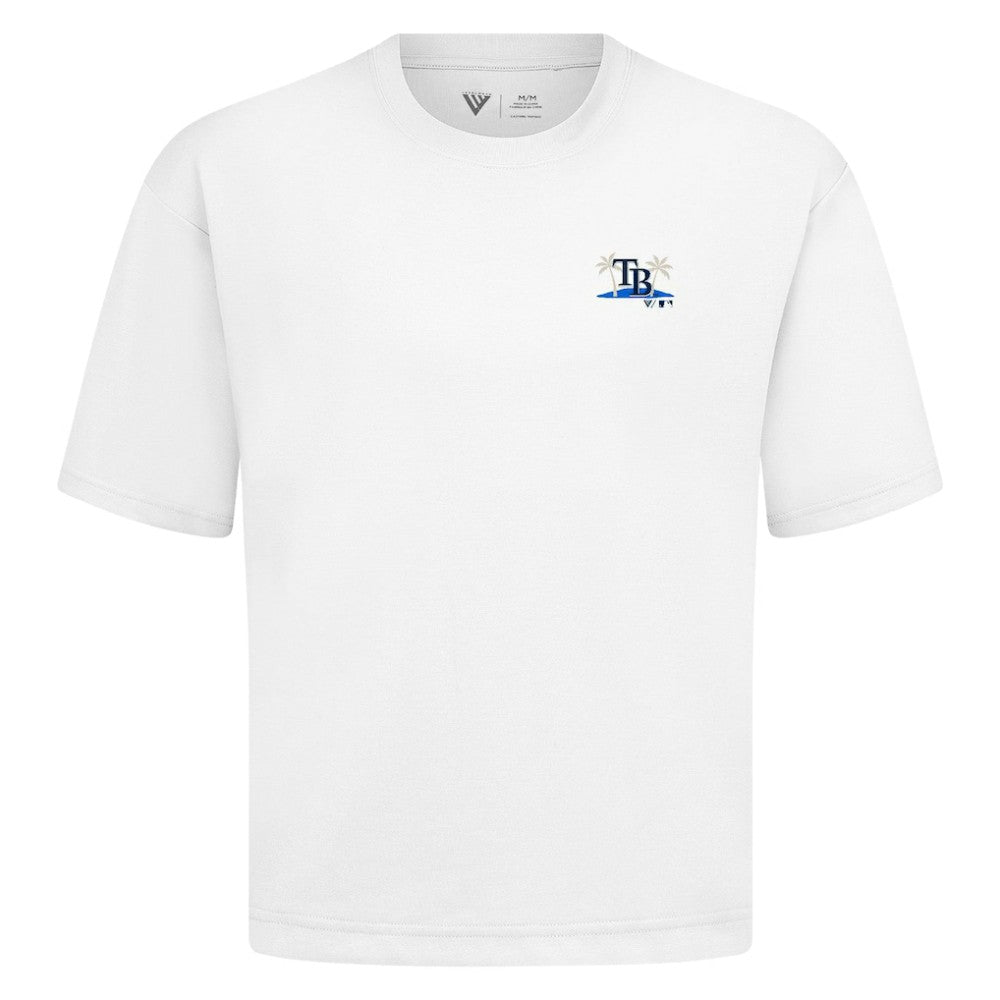 Tampa Bay Rays Levelwear Panoramic Luxe Signature Knit T-Shirt - White