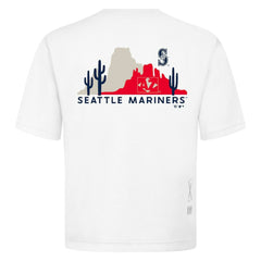 Seattle Mariners Levelwear Panoramic Luxe Signature Knit T-Shirt - White